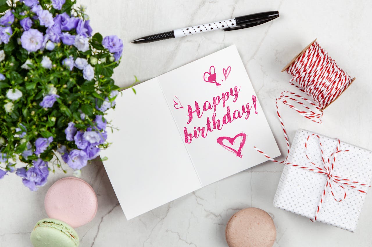 A colorful illustration showing birthday candles and numbers
